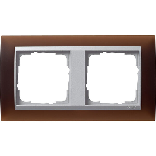 Gira Abdeckrahmen 2f.opak dbr 021259